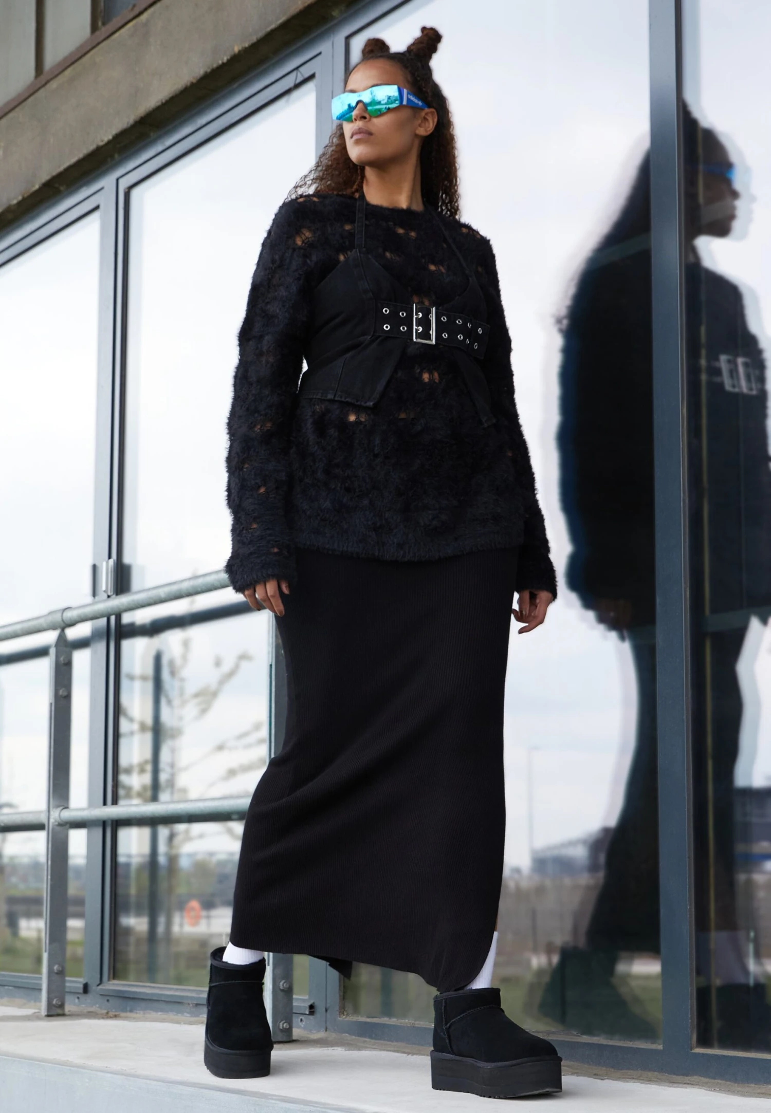 Ugg Classic Ultra Mini Platform - Platform Ankle Boots - Black