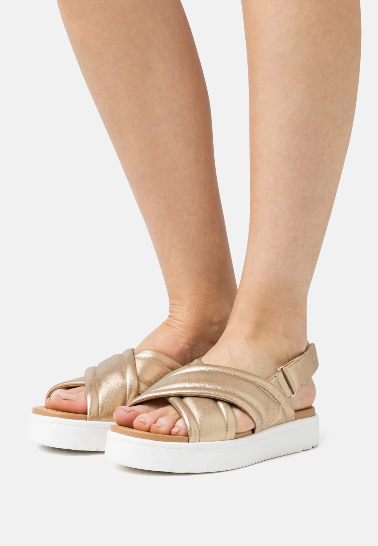 Ugg Zayne Slingback - Platform Sandals - Gold Metallic