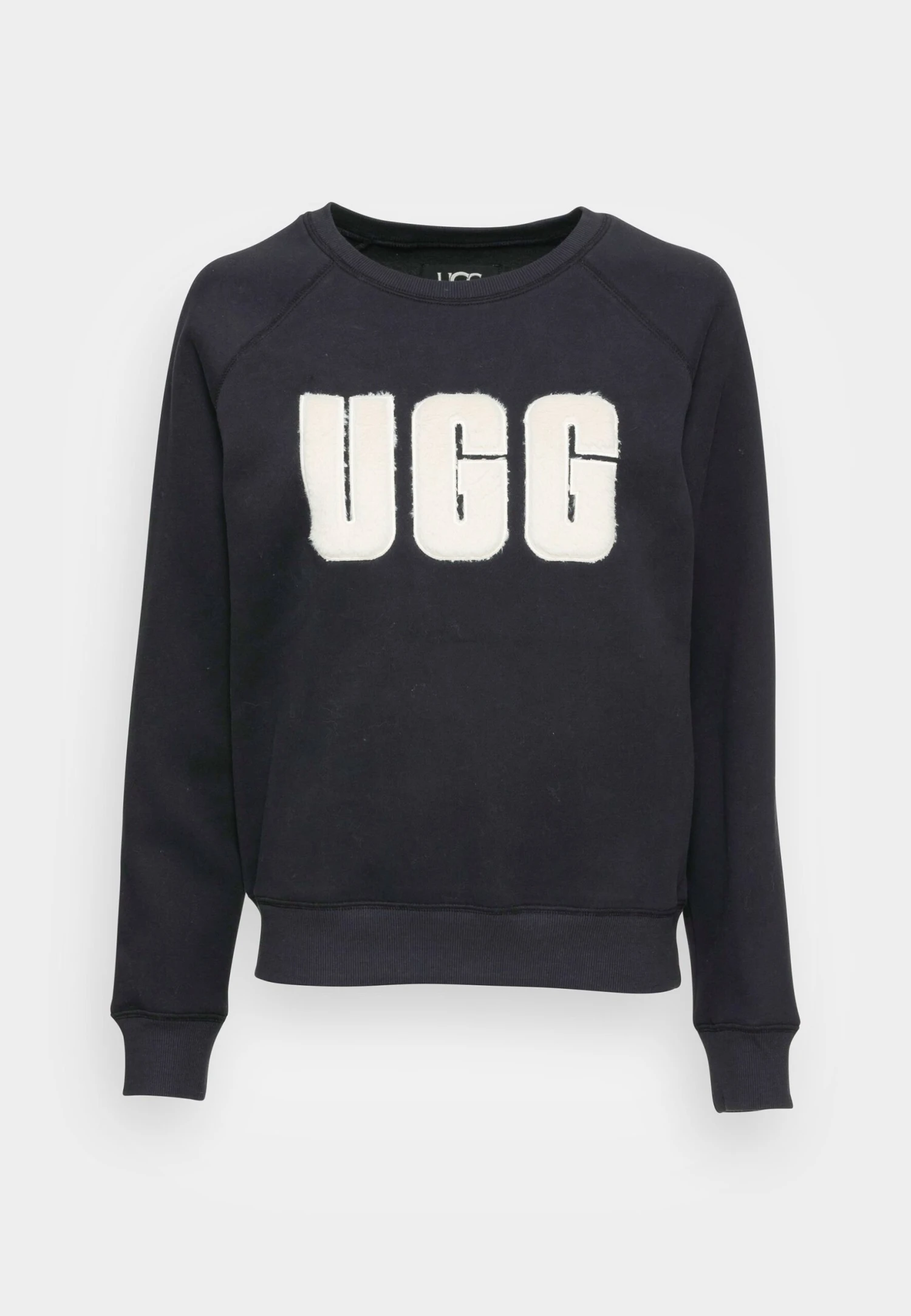 Ugg Madeline Fuzzy Logo Crewneck - Sweatshirt - Black / Cream - Image 4