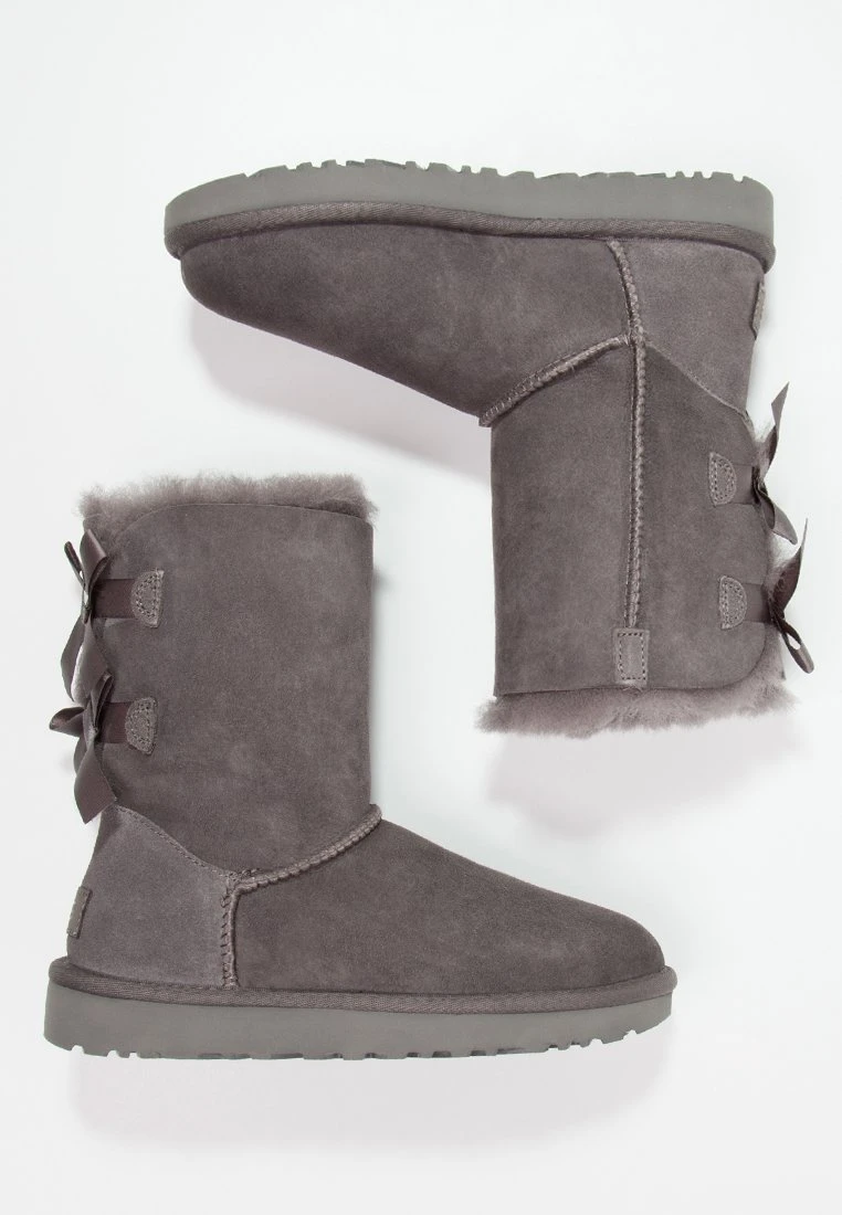 Ugg Bailey Bow - Classic Ankle Boots - Grey - Image 3