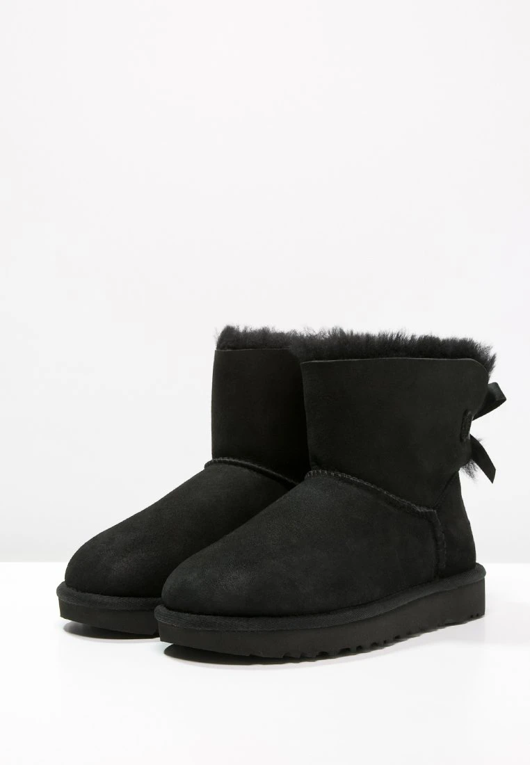 Ugg Mini Bailey Bow - Classic Ankle Boots - Black - Image 4