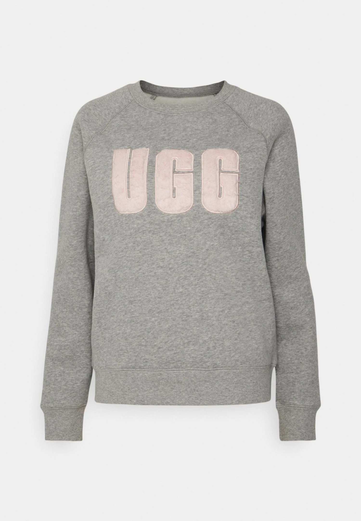 Ugg Madeline Fuzzy Logo Crewneck - Sweatshirt - Grey Heather/Sonora - Image 4