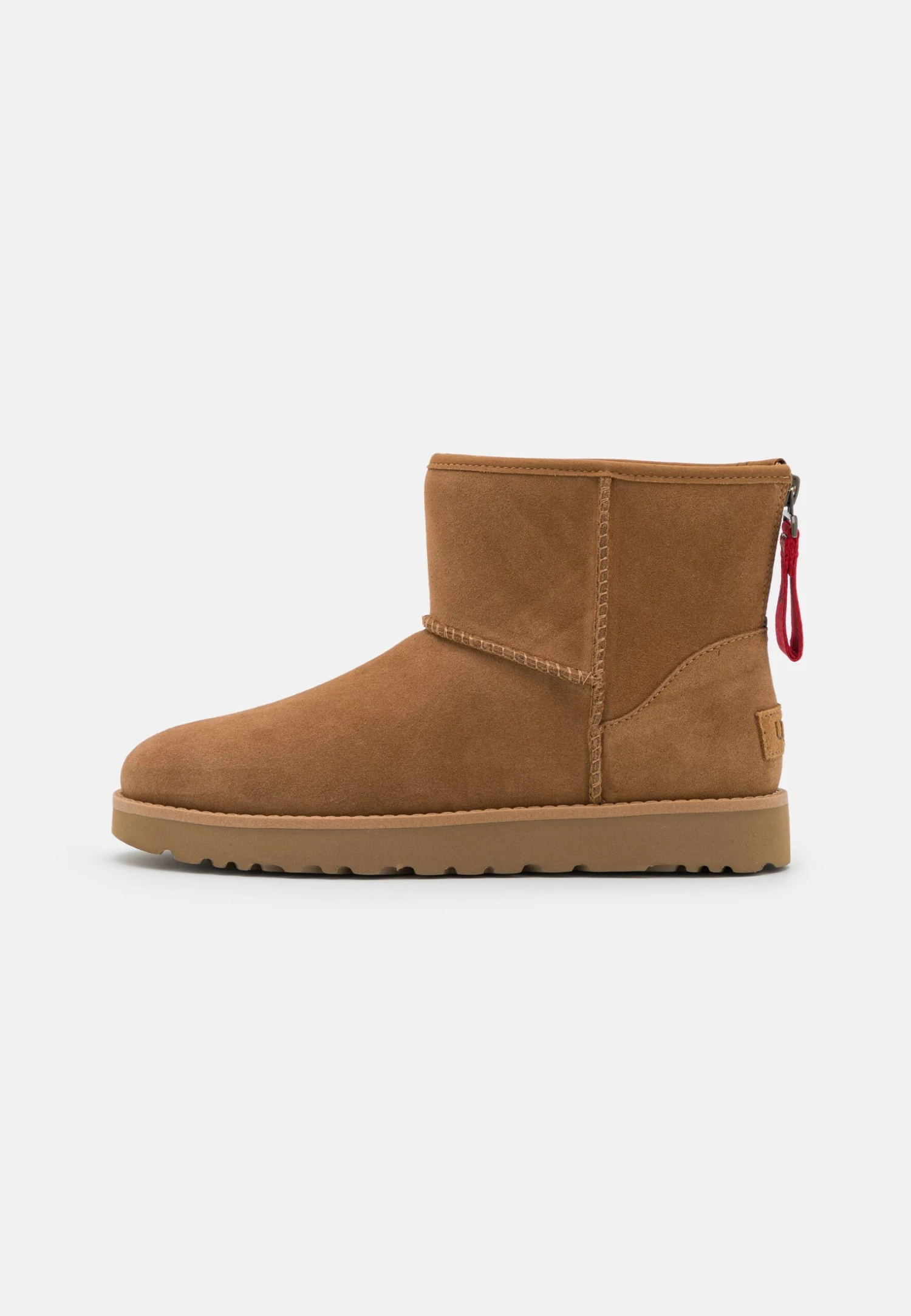 Ugg Classic Mini Logo Zip - Classic Ankle Boots - Chestnut - Image 2