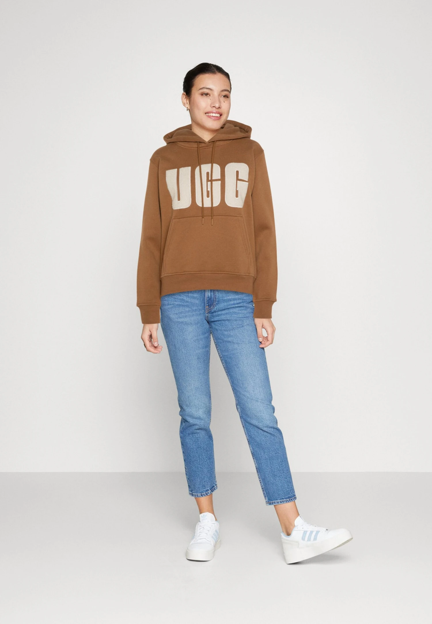 Ugg Logo Hoodie - Sweatshirt - Chestnut/Plaster - Image 2