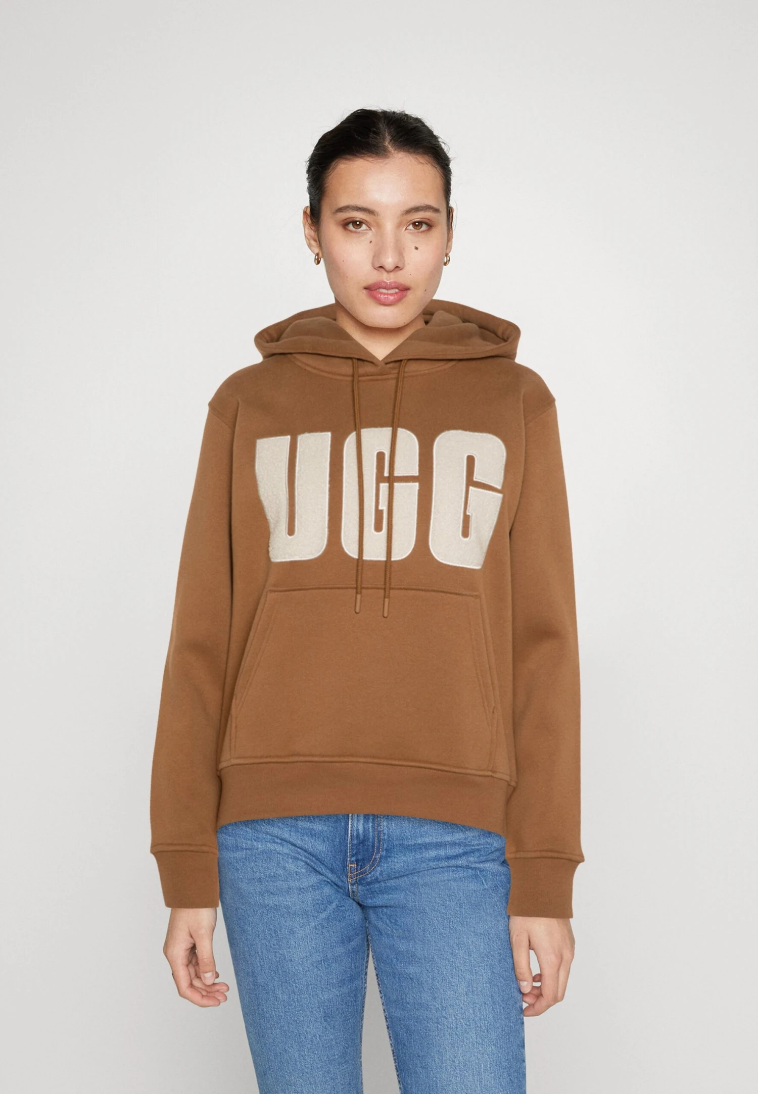 Ugg Logo Hoodie - Sweatshirt - Chestnut/Plaster