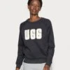 Ugg Madeline Fuzzy Logo Crewneck - Sweatshirt - Black / Cream